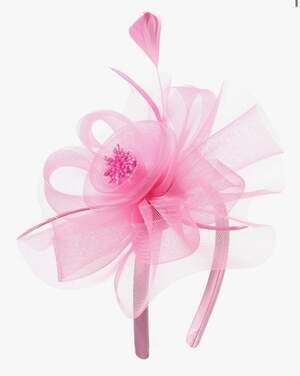 Fascinators Tea Party Hat Birdcage Veil Feather Flower for Women, Cocktail Weddi